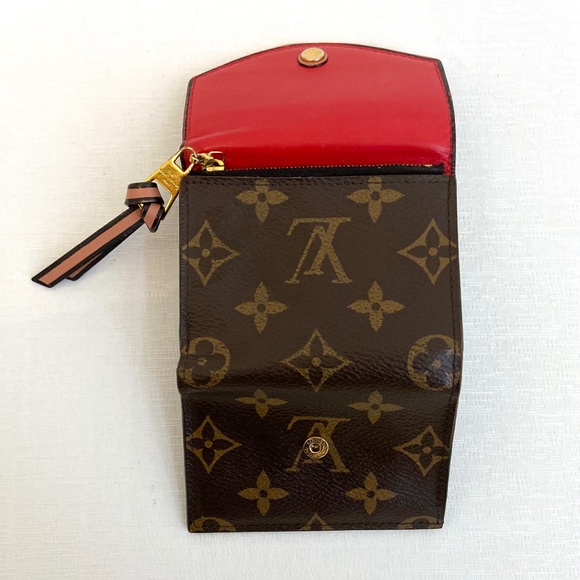 Louis Vuitton Monogram Red Portefeuille Tuileries Compact Trifold Wallet w/ COA - Picture 3 of 16